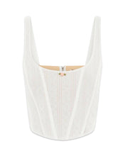 將圖片載入圖庫檢視器 With Jean Cindy Corset in White Pointelle - Bisy Clothing