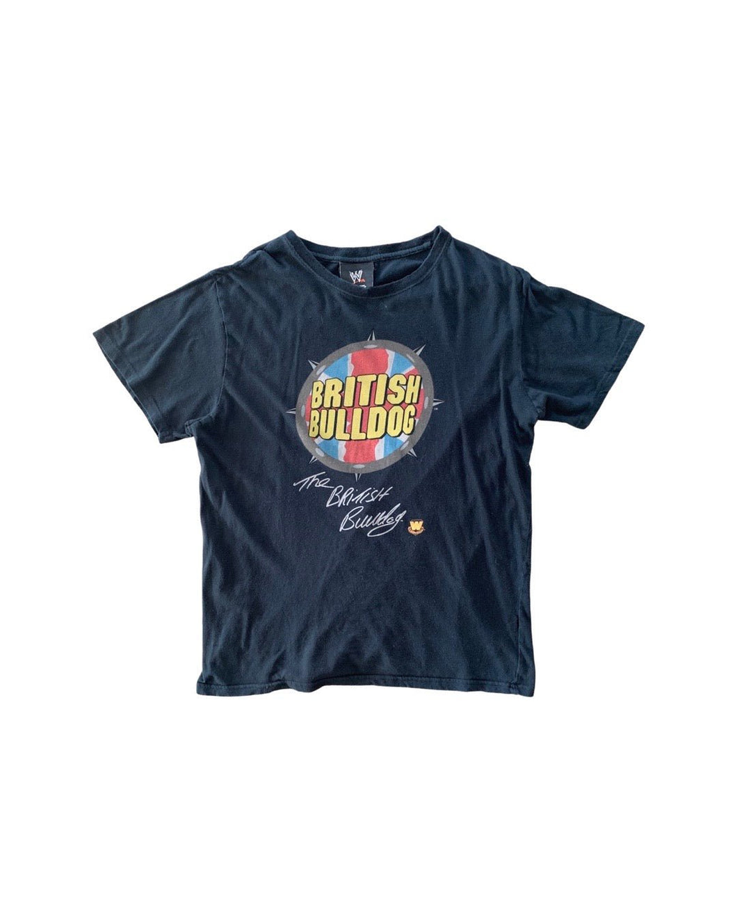 WWE Size M 2007 Licenced British Bulldog T-Shirt Black SEP2321 - Bisy Clothing