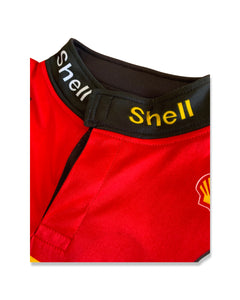 SEVEN STAR Size L Vintage Honda Shell Motor Sport Racing Short Sleeve Shirt