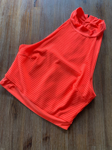 KOOKAI Size 2 Active Wear Crop Top in Orange Womens NOV58