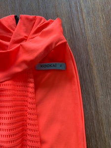 KOOKAI Size 2 Active Wear Crop Top in Orange Womens NOV58