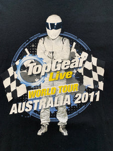 TOP GEAR Size L Live World Tour The Stig Black T-Shirt Men's