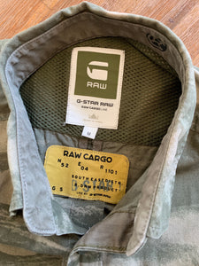 G-STAR Size M G-Star Raw Cargo Line S/S Camo Shirt Men's NOV85