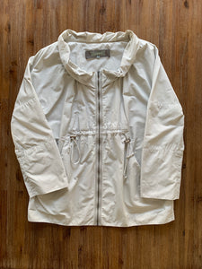 VERONIKA MAINE Size 12 Beige Zip Jacket Women's SEP53