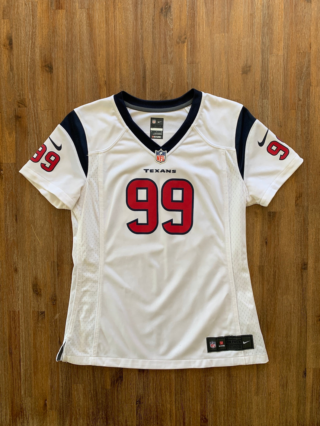 NIKE Size S NFL Houston Texans Team Jersey in White 