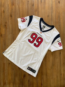 NIKE Size S NFL Houston Texans Team Jersey in White "Watt 99" Women's DEC28