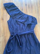 Load image into Gallery viewer, COOPER ST Size 10 One Shoulder Dress in Navy with Waist Tie Women&#39;s DEC97
