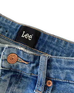 LEE Size 11 High Licks Crop Distressed Denim Mom Jeans JAN1021