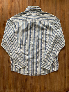 BILLABONG Size M Vintage Blue Long Sleeve Button Shirt Men's