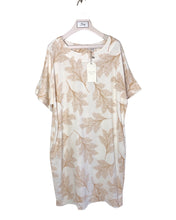 Load image into Gallery viewer, WLANE Size 10 Printed Shift Dress Tuscan NEW 061022 RRP $149.95