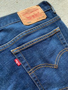 LEVI’S Size W34 510 Navy Blue Denim Jeans Mens 181022