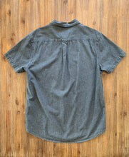 Load image into Gallery viewer, SPENCER PROJECT Size XL Short Sleeve Button Shirt in Charcoal Mens DEC12