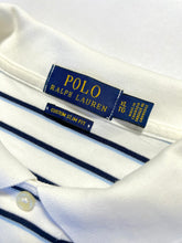Load image into Gallery viewer, Ralph Lauren⏐Short Sleeve Polo Shirt in White / Blue Stripes&lt;br /&gt;Size XL ⏐ New