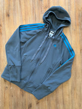 Load image into Gallery viewer, ADIDAS Size XS Vintage Grey Zip 3 Stripes Jacket Women&#39;s