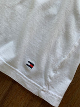 Load image into Gallery viewer, TOMMY HILFIGER Size M White S/S T-Shirt With Flag Emroidery Women&#39;s SEP27