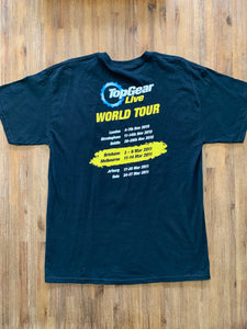 TOP GEAR Size L Live World Tour The Stig Black T-Shirt Men's