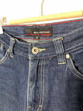 Load image into Gallery viewer, High Wasited Wide Leg Dark Blue Denim Jeans&lt;br/&gt;Vintage