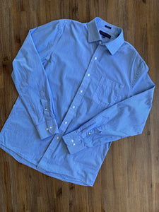 TOMMY HILFIGER Size M Long Sleeve Blue Shirt