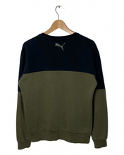 Load image into Gallery viewer, PUMA Size S Vintage Crewneck in Olive Green and Black Men&#39;s JUN1721