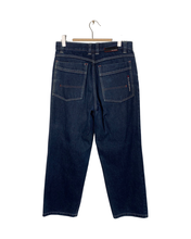 Load image into Gallery viewer, High Wasited Wide Leg Dark Blue Denim Jeans&lt;br/&gt;Vintage