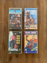 Load image into Gallery viewer, NBA VHS Michael Jordan 1990&#39;s Video Set of 4