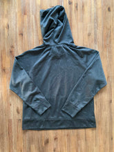 Load image into Gallery viewer, FILA Size L Dark Grey Hoodie Jumper Women&#39;s (MA133)
