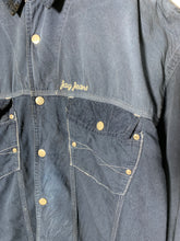 Load image into Gallery viewer, JAG JEANS Size XL Vintage Snap Button Shirt in Navy JUL6621