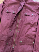 Load image into Gallery viewer, Zip and Button Jacket in Burgundy&lt;br/&gt;Preloved