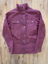 Load image into Gallery viewer, Zip and Button Jacket in Burgundy&lt;br/&gt;Preloved