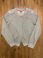 Load image into Gallery viewer, NIKE Size XS Vintage Bootleg Grey Button Jacket Women&#39;s