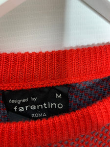 Farentino Pure New Wool Patter Crew Jumper ⏐ Size XXS