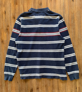 SPORTSCRAFT Size S / M Long Sleeve Polo Shirt in Blue Mens JAN54