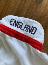 將圖片載入圖庫檢視器 NIKE Size L Vintage England Rugby Team Polo Shirt in White Mens JAN52