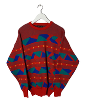 Load image into Gallery viewer, Farentino Pure New Wool Patter Crew Jumper ⏐ Size XXS