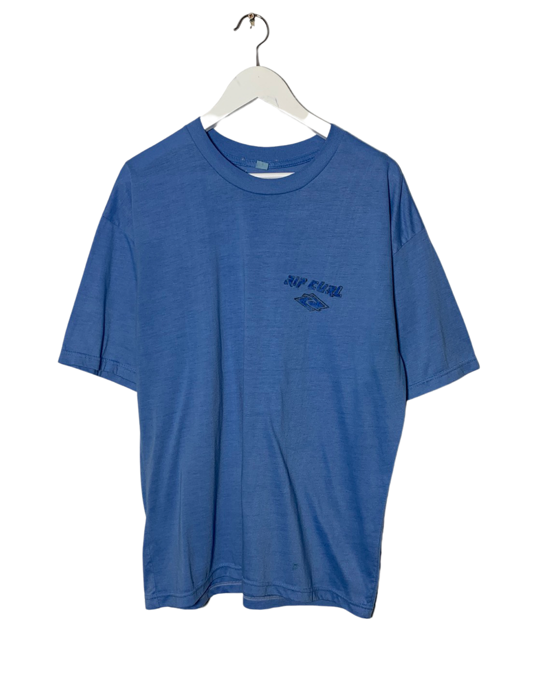 RIP CURL Size XL Vintage Bootleg Logo T-Shirt Blue JUL721