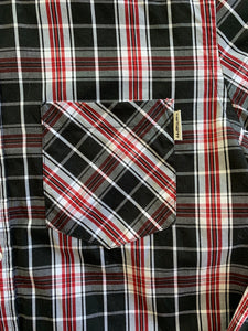 CARHARTT WIP Size S Red and Black Plaid Long Sleeve Button Shirt Men's