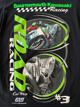 Load image into Gallery viewer, KAWASAKI Size S Racing Number 3 Road Racing T-Shirt in Black Womens JAN102