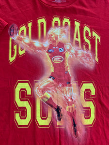 AFL Size XL Gold Coast Suns Red Men's T-Shirt