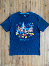 Load image into Gallery viewer, DISNEY Size L Disney Land Shanghai Mickey Mouse Blue T-Shirt Men&#39;s