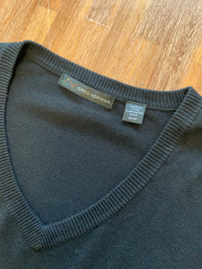 GREG NORMAN Size L Lightweight Black Golf Sweater Men's JU103