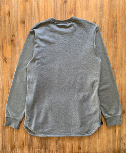 NIKE Size M Grey Crew Jumper with Front Pockets and Size Zips Men's JAN120