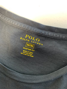 POLO Size M Ralph Lauren ‘Las Vegas Blvd’ S/S T-Shirt Black MAR2222