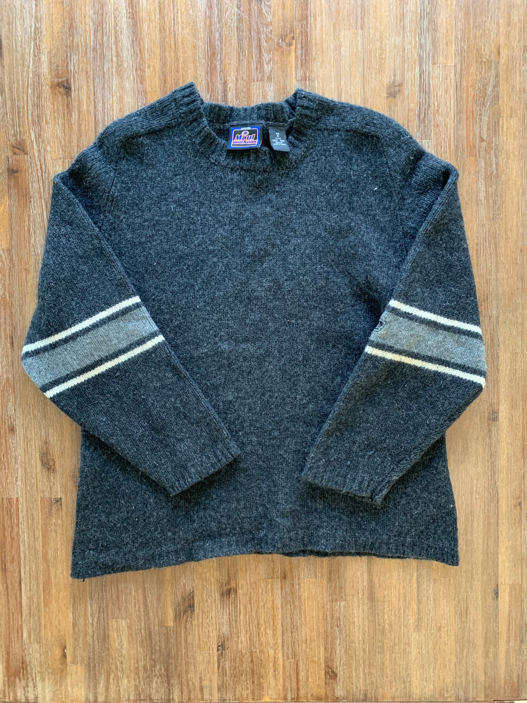 Maui and Sons Vintage Knit Jumper Charcoal ⏐ Size M