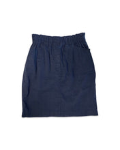 Load image into Gallery viewer, WITCHERY Size 6 Dark Navy Linen Skirt  APR1721