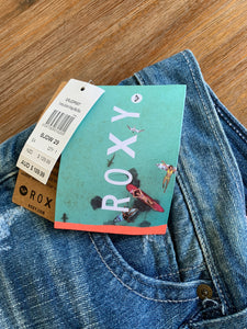 ROXY Size 29 Boyfirend 'Tomboy Denim Vintage' Blue Jeans Women's DEC86
