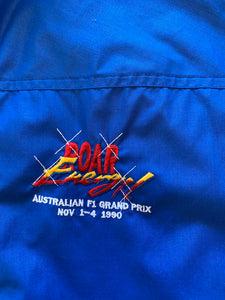 MOTORSPORT Size S 1990 Vintage Australia F1 Grand Prix Lightweight Zip Jacket Men 's