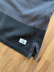 QUICKSILVER Size XXL NEW Black and Grey Polo Shirt Men's JU123