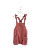 Load image into Gallery viewer, Size S Pink Corduroy Dungaree Dress APR4622