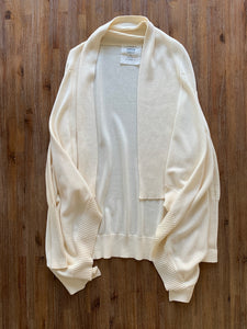 LEVIS Size Small Waterfall Cardigan in a Cream Women's SEP24