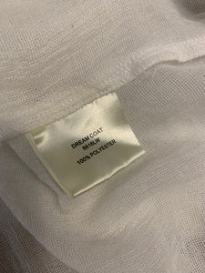 VERGE Size M 'Dream Coat' Cardigan in White AUG2221